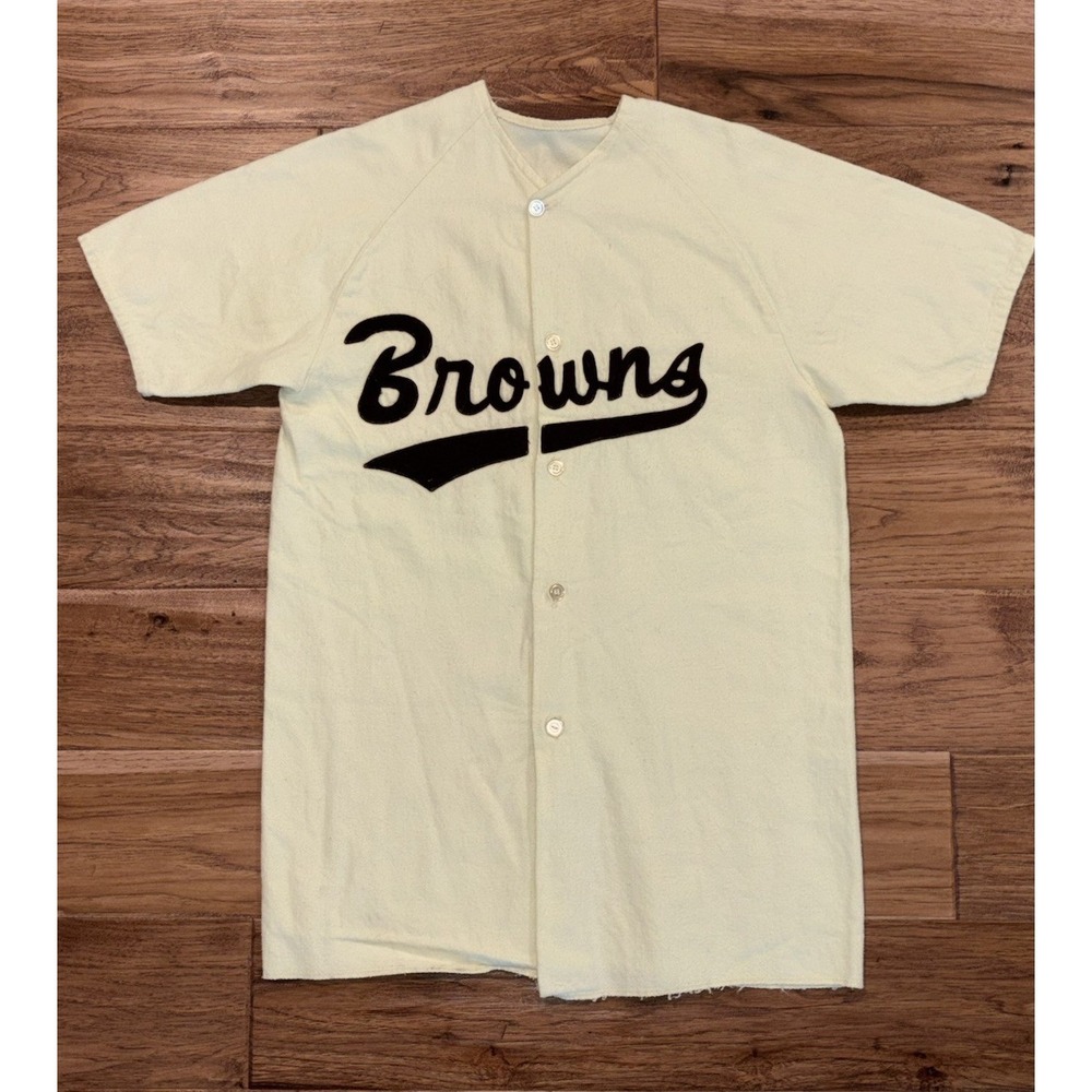 VTG St. Louis Browns Baseball Jersey Empire Sporting Goods Union Made Men's M
